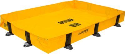 Justrite Leckage Faltwanne Lite, befahrbar, L 2400 x B 1200 x H 203 mm, 602 L, gelb