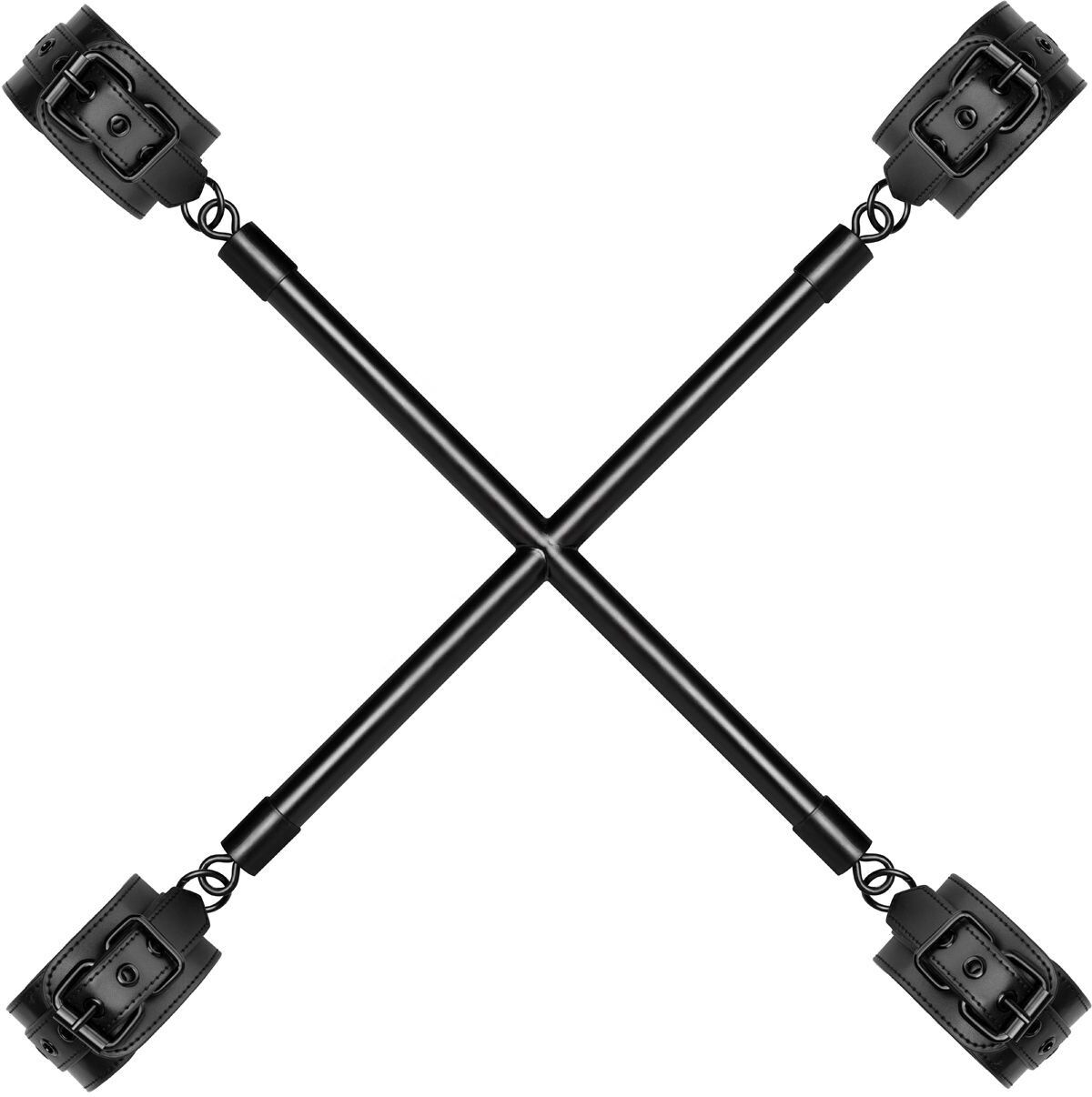 Bedroom Fantasies Barre transversale Hog Tie avec poignets - Noir