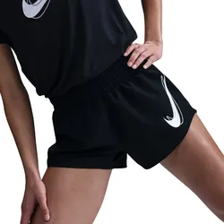 NIKE One Swoosh Dri-FIT Mid-Waist Laufshorts Damen 010 - black S