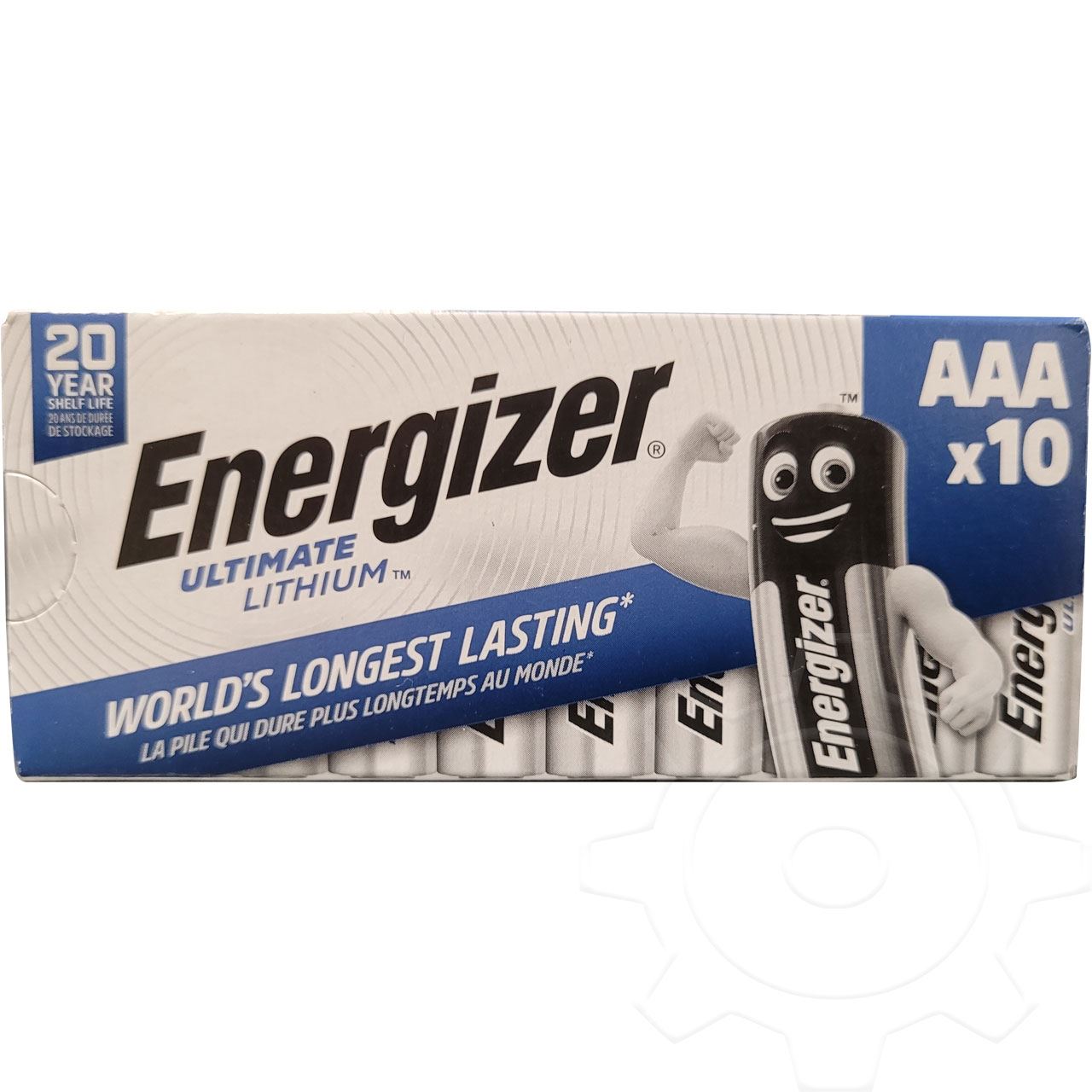 Energizer Batterie Lithium, Micro, AAA, FR03, 1.5V Ultimate Lithium, Retail Blister (10-Pack)