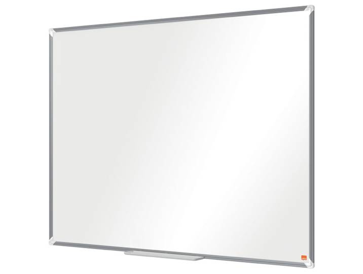Nobo Tableau blanc émaillé Premium Plus - L.120 x H.90 cm - Magnétique - Cadre Aluminium