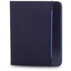 Notizblock in Design-Mappe Bicolor Blau