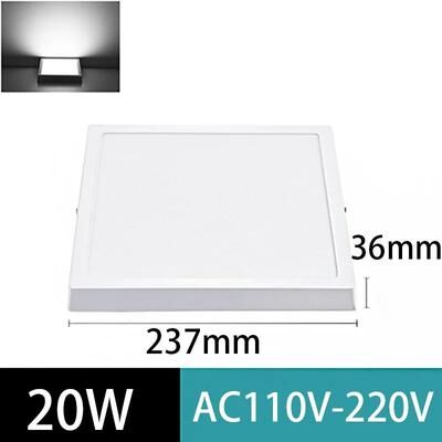 Inspired Living Ultra Thin Modern LED Ceiling Light Flush Mount Panel For Living & Bedroom square 20w 1pc