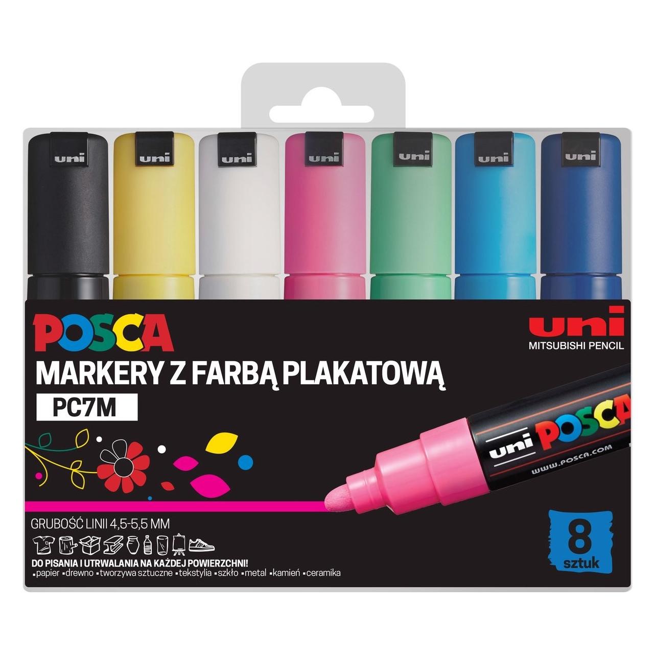Mitsubishi Plakatmarker PC-7M 8 Farben (8x) (54417266)