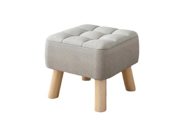 QAUUCP Fußhocker für Wohnzimmer Kleiner weicher Hocker For Wohnzimmer Sofa Beistelltisch Niedrige Sitzbank Einfache Haushaltsfußstütze Schuhwechsel