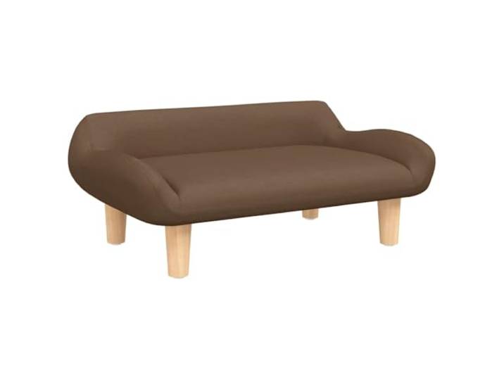 FDSAQOPT Sofa Braun 70x40x24 cm Stoff Minisofa,weicher Schaumstoff,Kiefernholzrahmen,vier Beine,runde Polsterung,modernes Design
