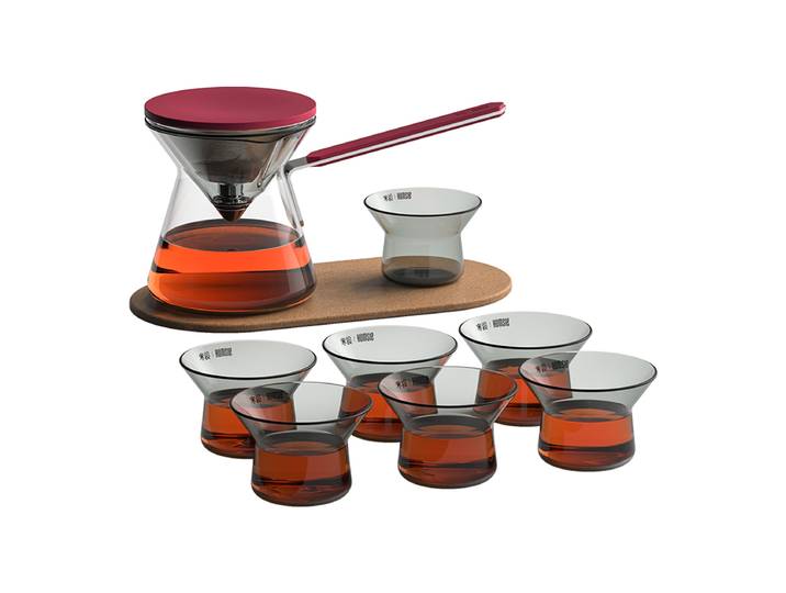 Théière en verre, coffret cadeau, tasse fluide, presse, séparation du thé, année, cadeaux de thé haut de gamme