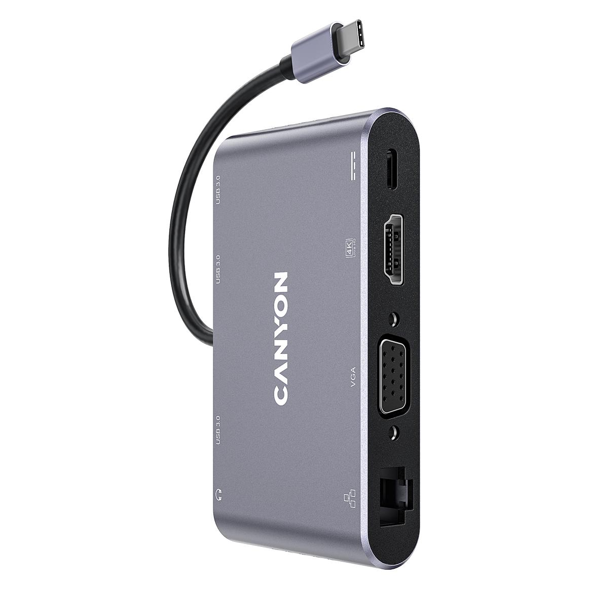 Canyon Hub DS-14 8in1 (USB-C, 8 Ports) (CNS-TDS14)