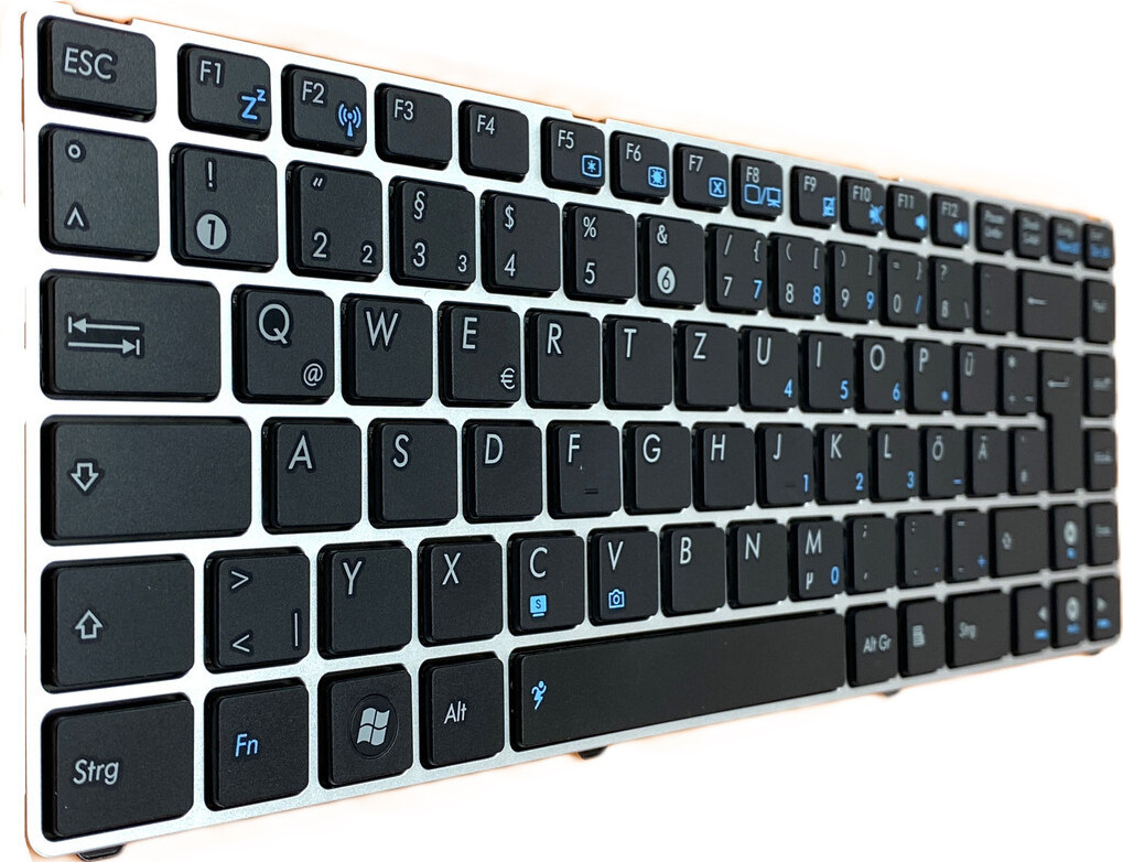 T-ProTek Behuizing zilverkleurig voor Asus Eee PC 1201AH 1201HAB