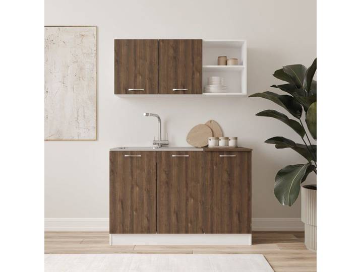 Ensemble de cuisine haaus Ara Chêne bronze/Blanc L 120 cm
