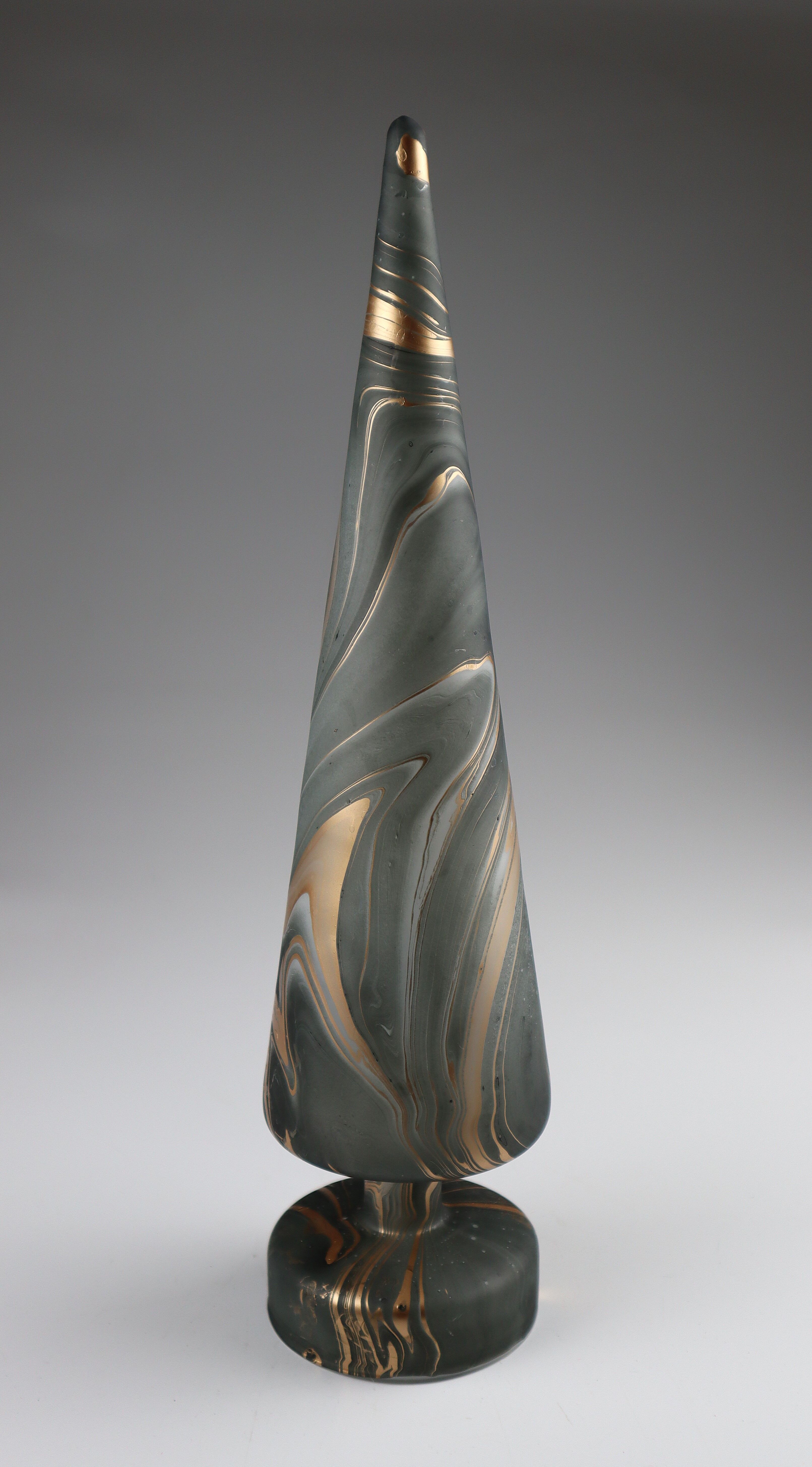 Dekobaum AM DESIGN "Dekofigur aus Glas", gold (grau), H:41cm Ø:9cm, Glas, Dekofiguren, Dekobaum, ØxH: 9x41 cm grau B/H/T: 41cm