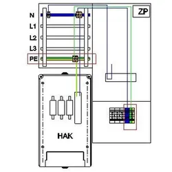 GSAB Elektrotechnik PE Schiene 12x5CUfür 99.00.5L
