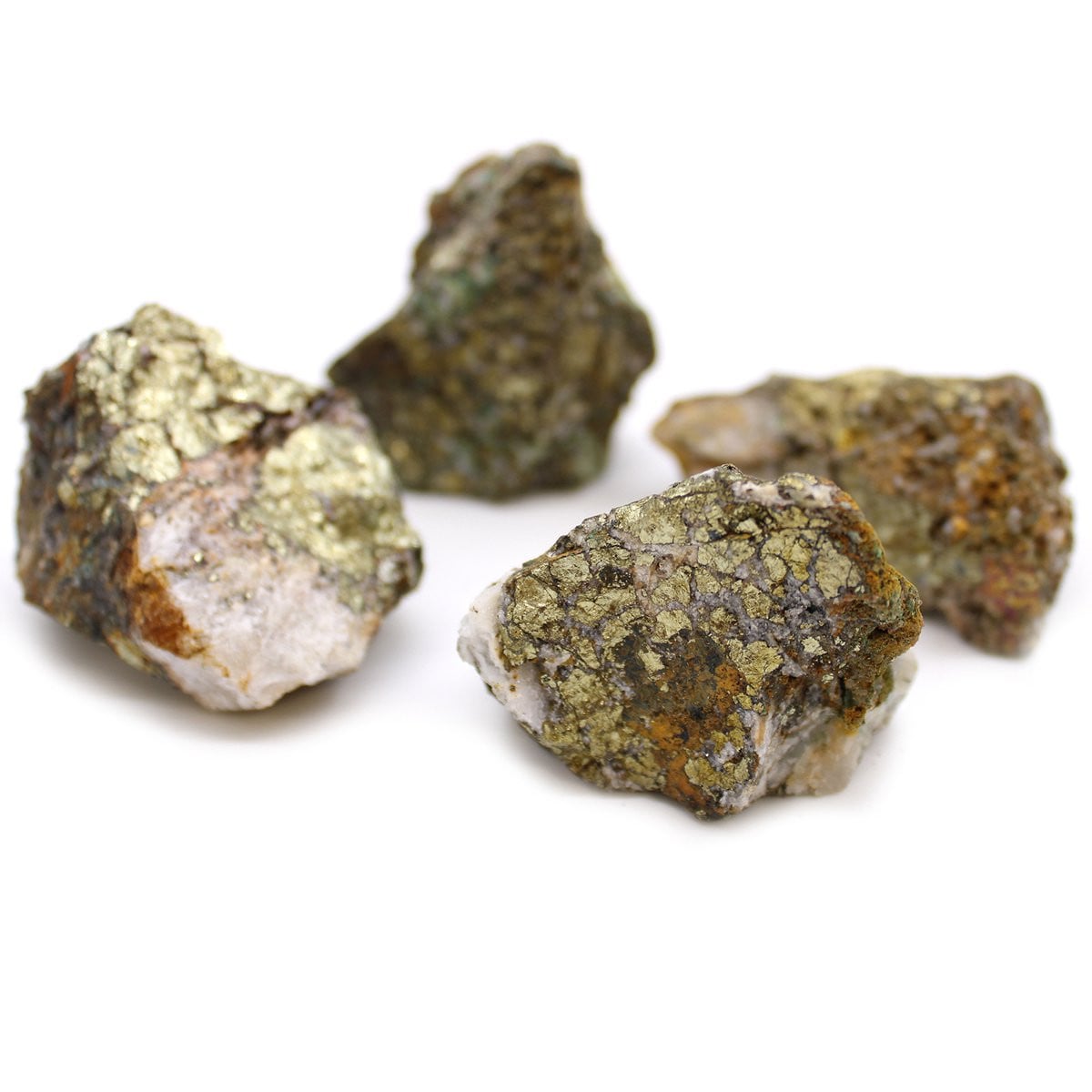 Mineraalmonsters Chalcopyriet 80 stuks