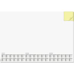 Sigel H7490 Schreibunterlage 3-Jahreskalender 2027, 2028, 2029 Weiß mit integriertem Haftnotizblock (B x H) 59.5 cm x 41 cm 30 Blatt 1 St. H7490