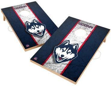 Skip's Garage Vintage Connecticut UCONN Huskies 2x4 Tailgate Cornhole Boards