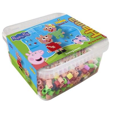 Hama 8755 - My first Hama, Bügelperlen Maxi 3+, Peppa Pig, Box mit ca. 900 Bügelperlen und Zubehör