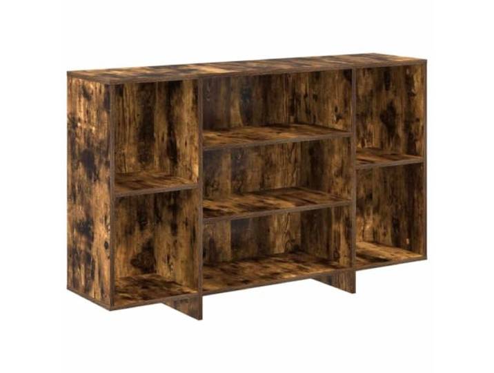 Makastle Sideboard Räuchereiche 120x30x75 cm aus Holzwerkstoff mit 4 Einlegeböden