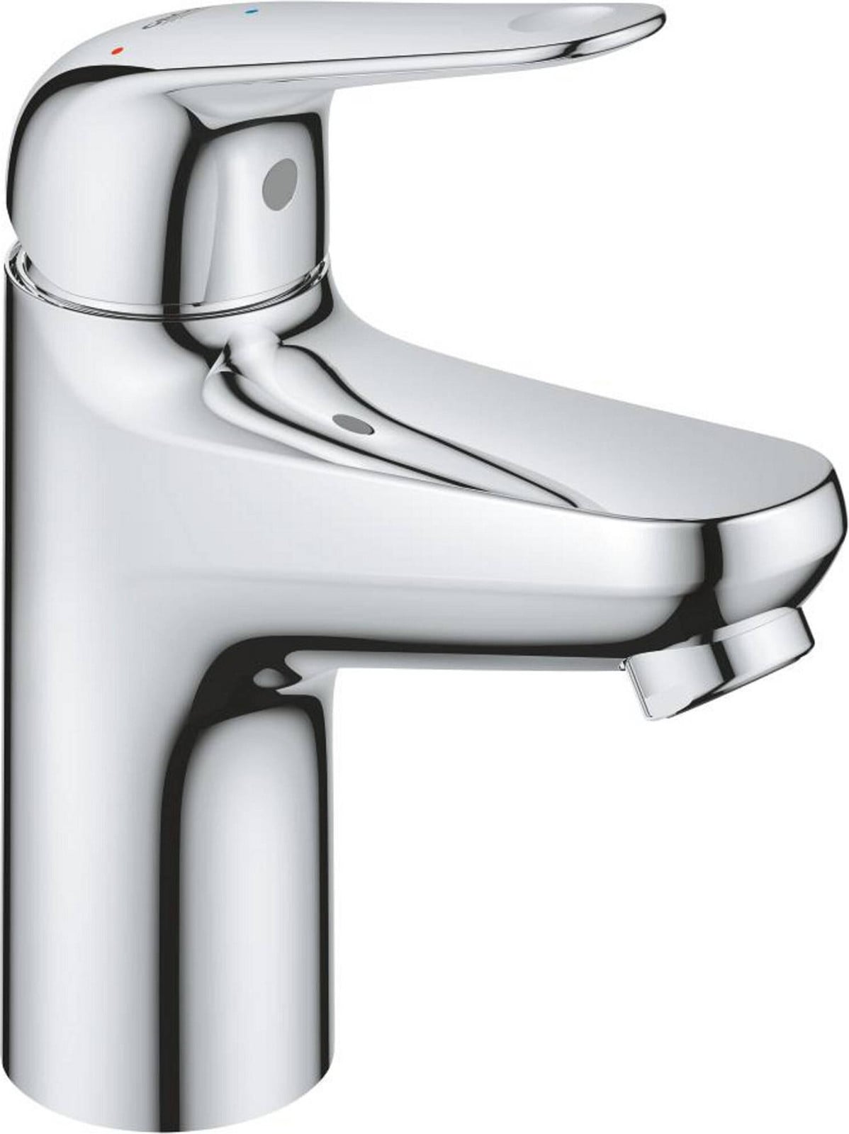 Grohe Swift eenhendige wastafelkraan - Chroom - Maat S - Waterbesparend - Inclusief klik-klak afvoerplug