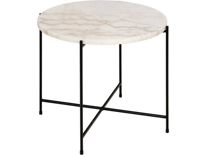 Beistelltisch Avila weiss Marmor B 52 H 40 cm