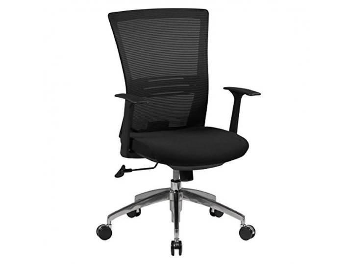 AMSTYLE Bürostuhl Stoffbezug Schreibtischstuhl Armlehne schwarz Chefsessel 120kg Drehstuhl Synchronmechanik