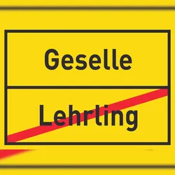 HB-Druck Geselle Lehrling Schild Ortsschild A1 (594x841mm)