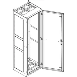 ABN NS212PB Standgehäuse schutzisoliert IP55 BxHxT: 590x1890x500mm - offen, Br,2