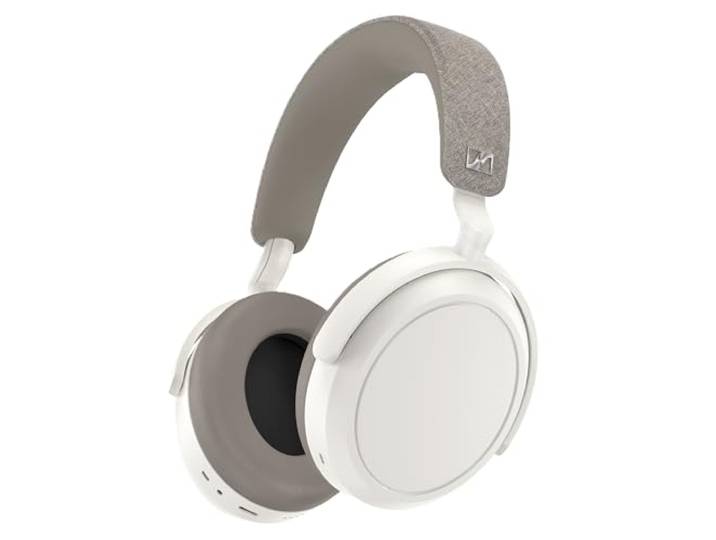 Sennheiser MOMENTUM 4 draadloze hoofdtelefoon - Bluetooth headset voor kristalheldere gesprekken met Adaptive Noise Cancellation, 60 uur accuduur, instelbaar geluid - wit