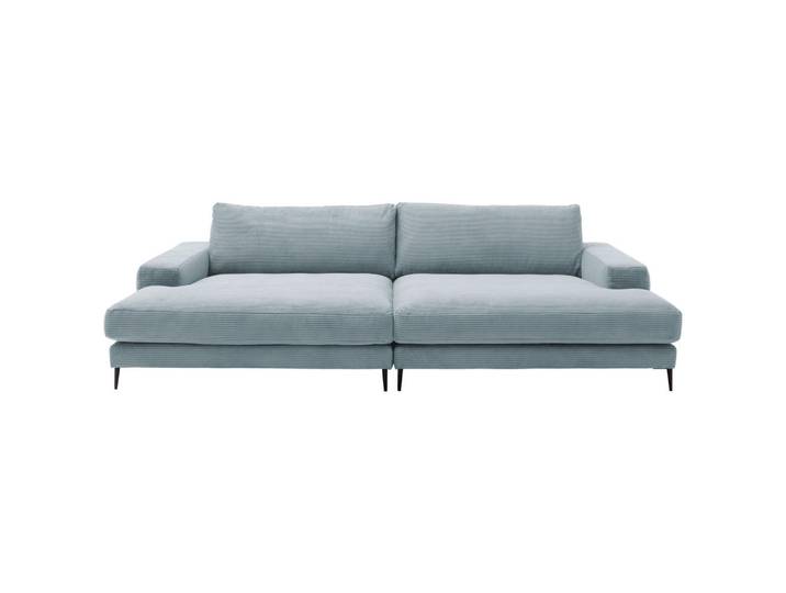 Dieter Knoll Bigsofa, Hellblau, Metall, 2-Sitzer, Füllung: Federn, Kaltschaum, Vlies, 296x83x177 cm, Typenauswahl, Fußauswahl, Stoffauswahl, planbar, Hocker erhältlich, individuell planbar, Wohnzimmer, Sofas & Couches, Sofas, Bigsofas