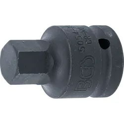 BGS Kraft-Bit-Einsatz Antrieb Innenvierkant 20 mm (3/4") Innensechskant 19 mm - 5054-19