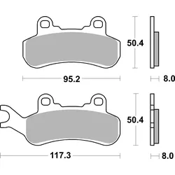 SBS Bremsbelag 956PSI Offroad Racing EVO Sinter