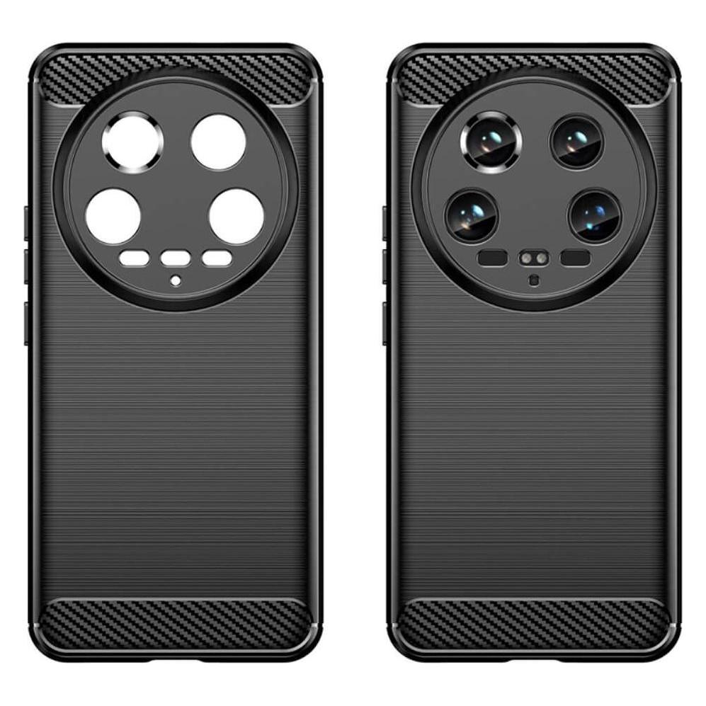 Cover-Discount Xiaomi 14 Ultra - Metall Carbon Look Hülle schwarz (Xiaomi 14 Ultra) (660183457A)