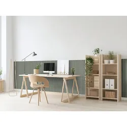 Akustikpaneel DecoLine, Salbei, 2400x561x19 mm, 3-seitig foliert