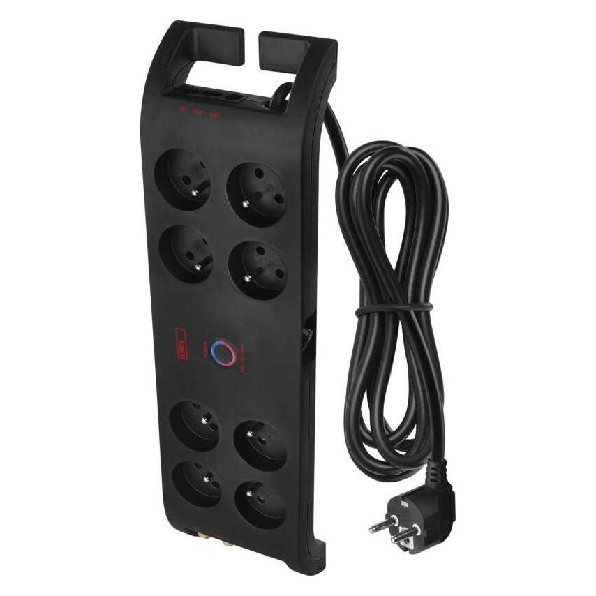 Emos P54052 surge protector Black (8x, CEE 7/4, 3 m) (1909480300)