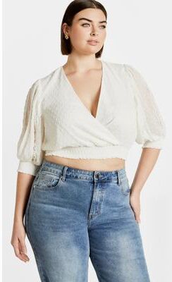Plus Size Women's Dee Top - ivory by City Chic in White (Size 16 W)