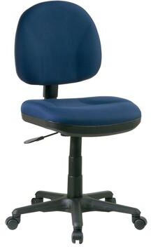 Office Star Products OSP Sculptured Task Chair without Arms with Lumbar Support and Adjustable Height