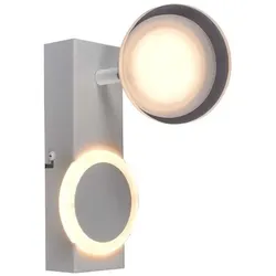 BRILLIANT Lampe, Meriza LED Wandspot weiß, 1x LED integriert, 10W LED integriert, (1200lm, 3000K), Kopf schwenkbar