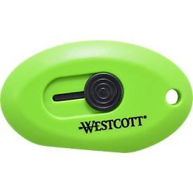 Westcott Mini-Cuttermesser Keramikklinge, 10 cm, mit Rasterautomatik, grün