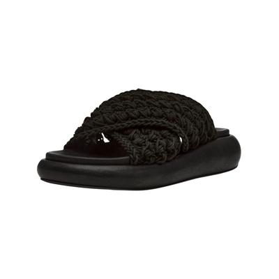 Pantolette STEVE MADDEN "STEVE MADDEN Pantoletten Textil", Damen, Gr. 37, schwarz, Textil, Schuhe Pantolette