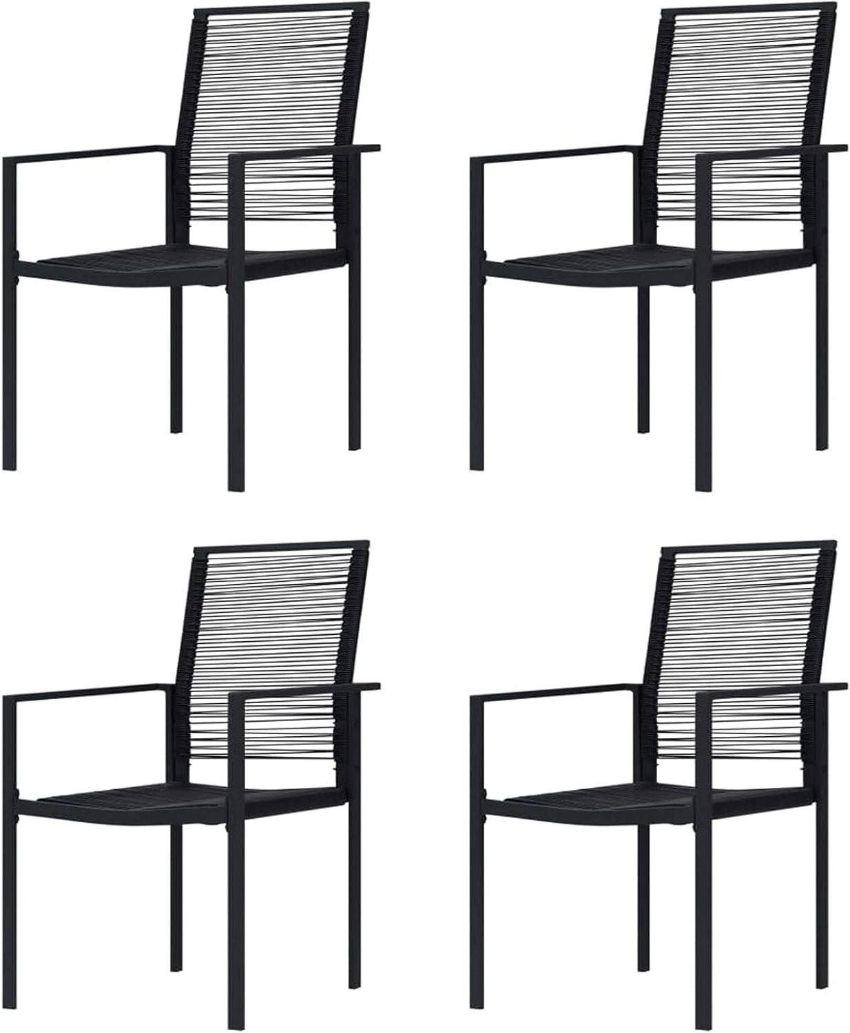 Gartenstühle - Gartenmöbelsets - Gartenstühle für den Außenbereich - Balkonstühle - Terrassenstühle - Wasserbeständiges PVC-Rattan
