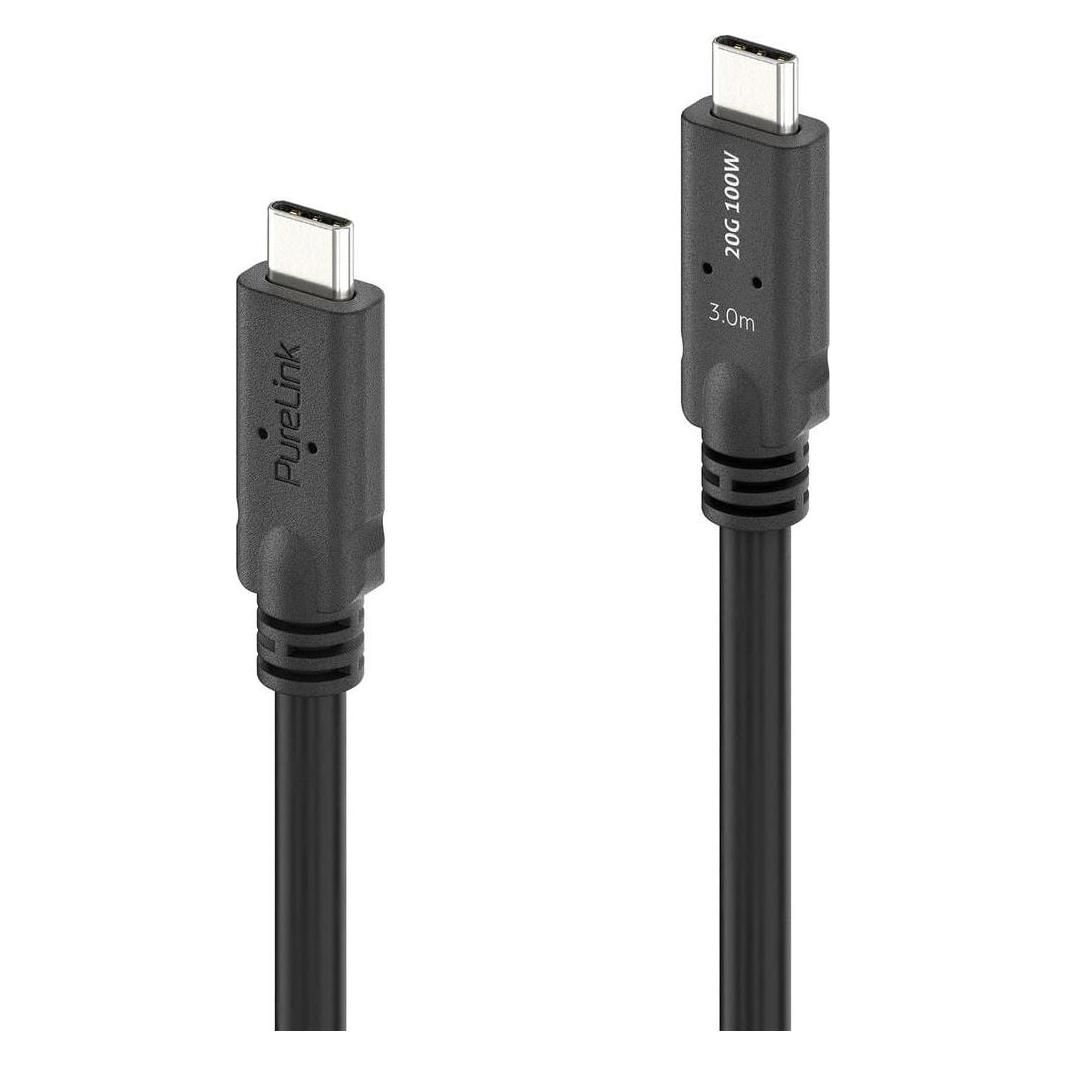 Purelink MicroX4 USB4-Kabel USB C - USB C 3 m (3 m, USB 4, 240 W) (PI6600-030)