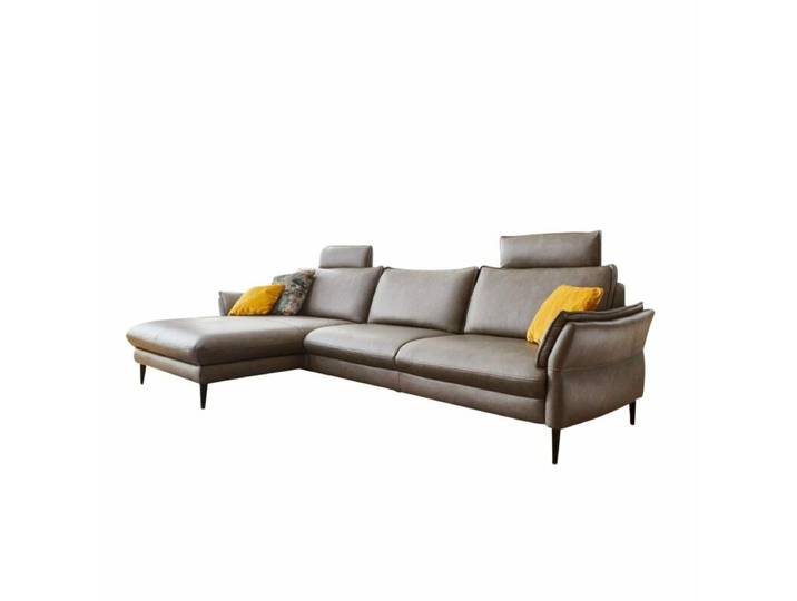 Couchliebe Houston Ledersofa - Leder Vivre Greystone - links manuelle Rückenteilverstellung, automatische Fußteilverstellung, automatische Relaxfunktion, automatische Sitztiefenverstellung, manuelle Kopfteilverstellung, Schlaffunktion, Wall-Free-Funktion Modern, Zeitlos
