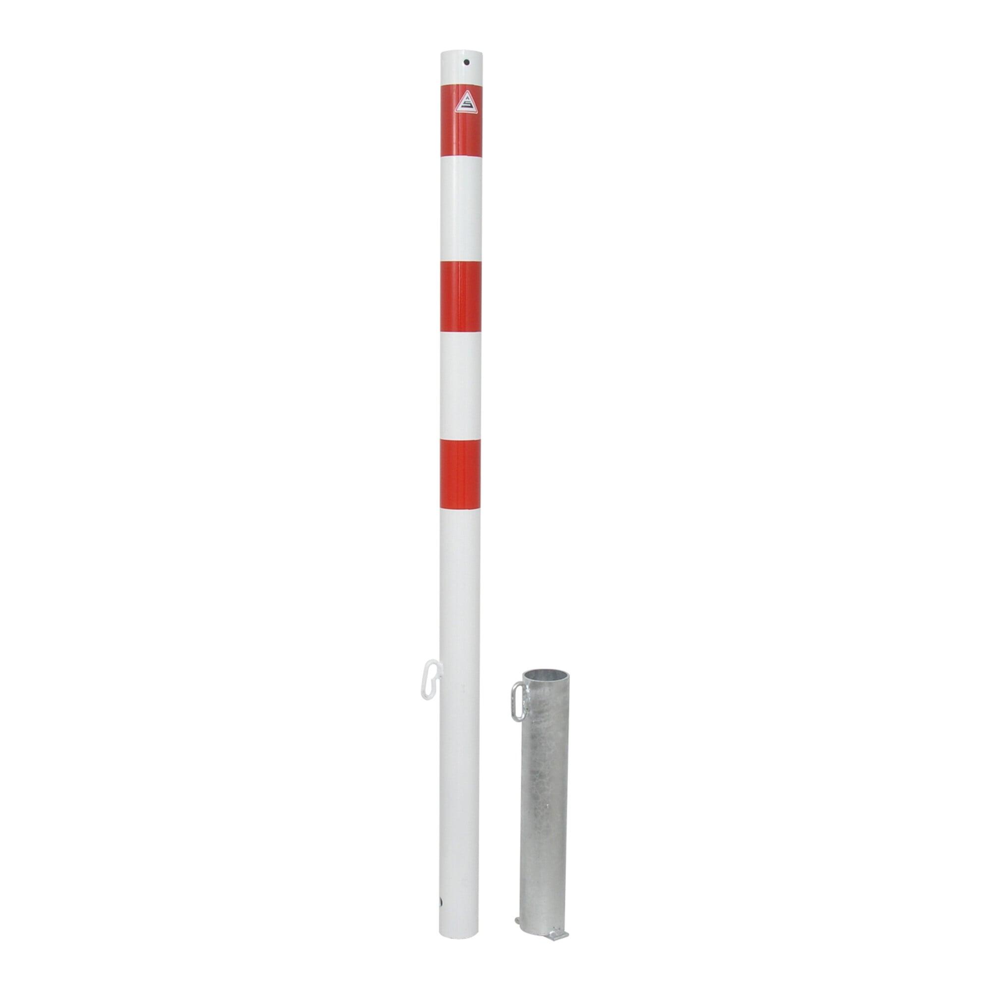 Schake Absperrpfosten Typ 460V, herausnehmbar, Ø 60 mm, für Vorhangschloß, incl.Bodenhülse)