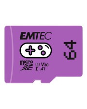 EMTEC Gaming Flash-Speicherkarte 64 GB A1 / Video Class V30 / UHS-I U3 microSDXC lila (ECMSDM64GXCU3G)