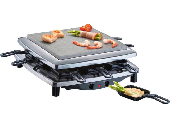 STEBA Raclette RC 3 plus chrom , silber (chrom), B:36cm H:14cm T:36cm, Raclettes