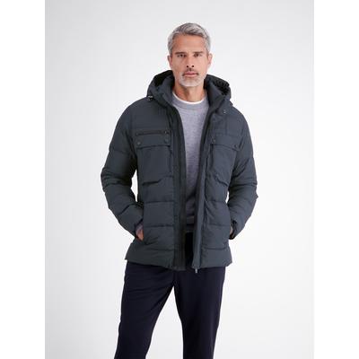 Outdoorjacke LERROS "Aufwändige Funktionsjacke, wärmend und wasserabweisend", Herren, Gr. XL, schwarz (blau night), 100% Polyester, Jacken Outdoorjacke