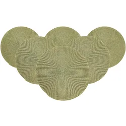 PLATZMATTEN Looma Hellgrün ø 36 cm 6er Set