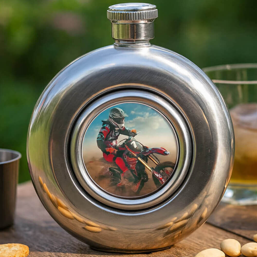 Ocadeau Flasque ronde personnalisé
