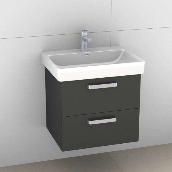 Artiqua 415 Waschtischunterschrank für Pro S 810963 Anthrazit Glanz, 415-WU2L-L54-7065-51 415-WU2L-L54-7065-51