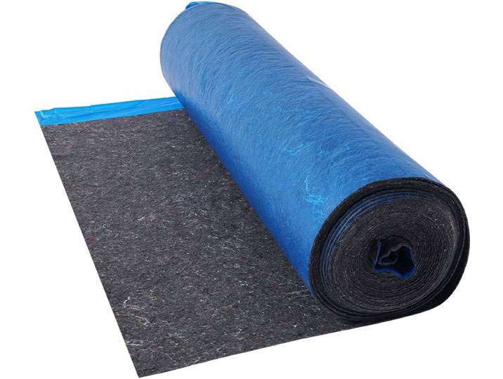 VEVOR Contactgeluidsisolatie 9\,3m² 3mm Geluids-/Dampwerende Barrière van Gerecyclede Vezels Blauw