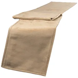 TISCHBAND Samt&Sonders braun-beige 140/18 cm